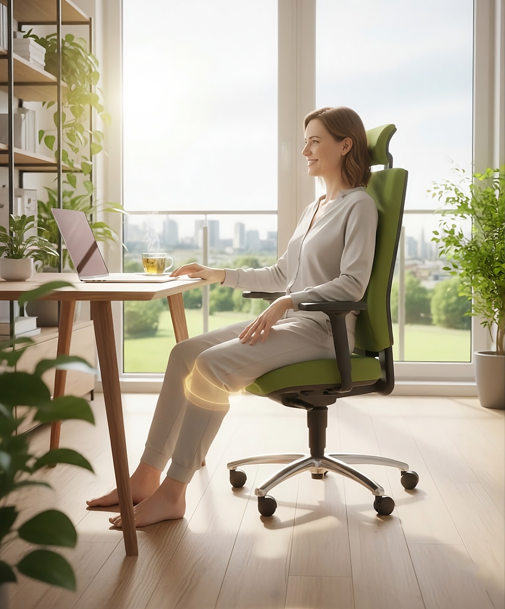 Bürostuhl gegen Knieschmerzen