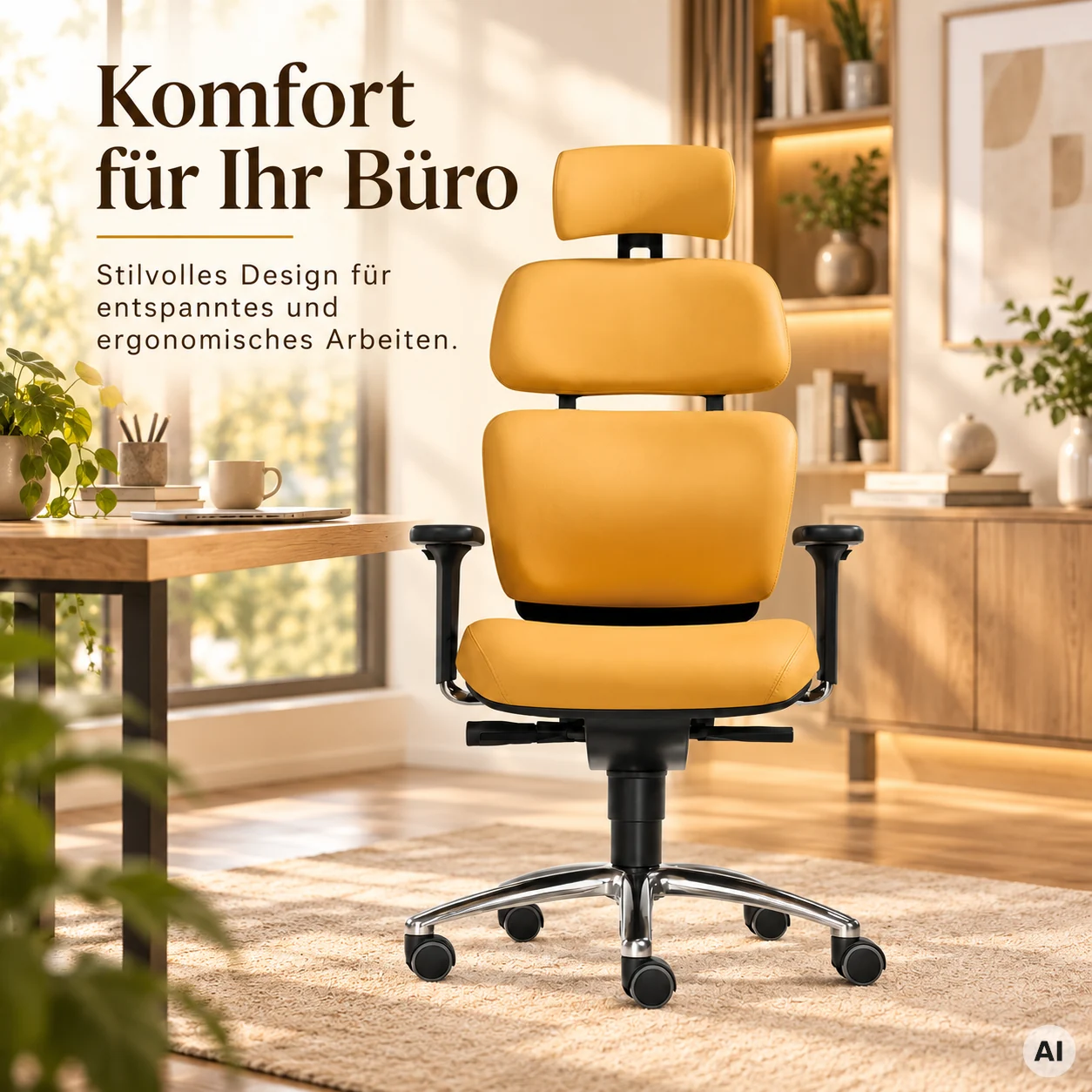 Fire L mit Kopfstütze - Bürostuhl mit hohem Komfort
