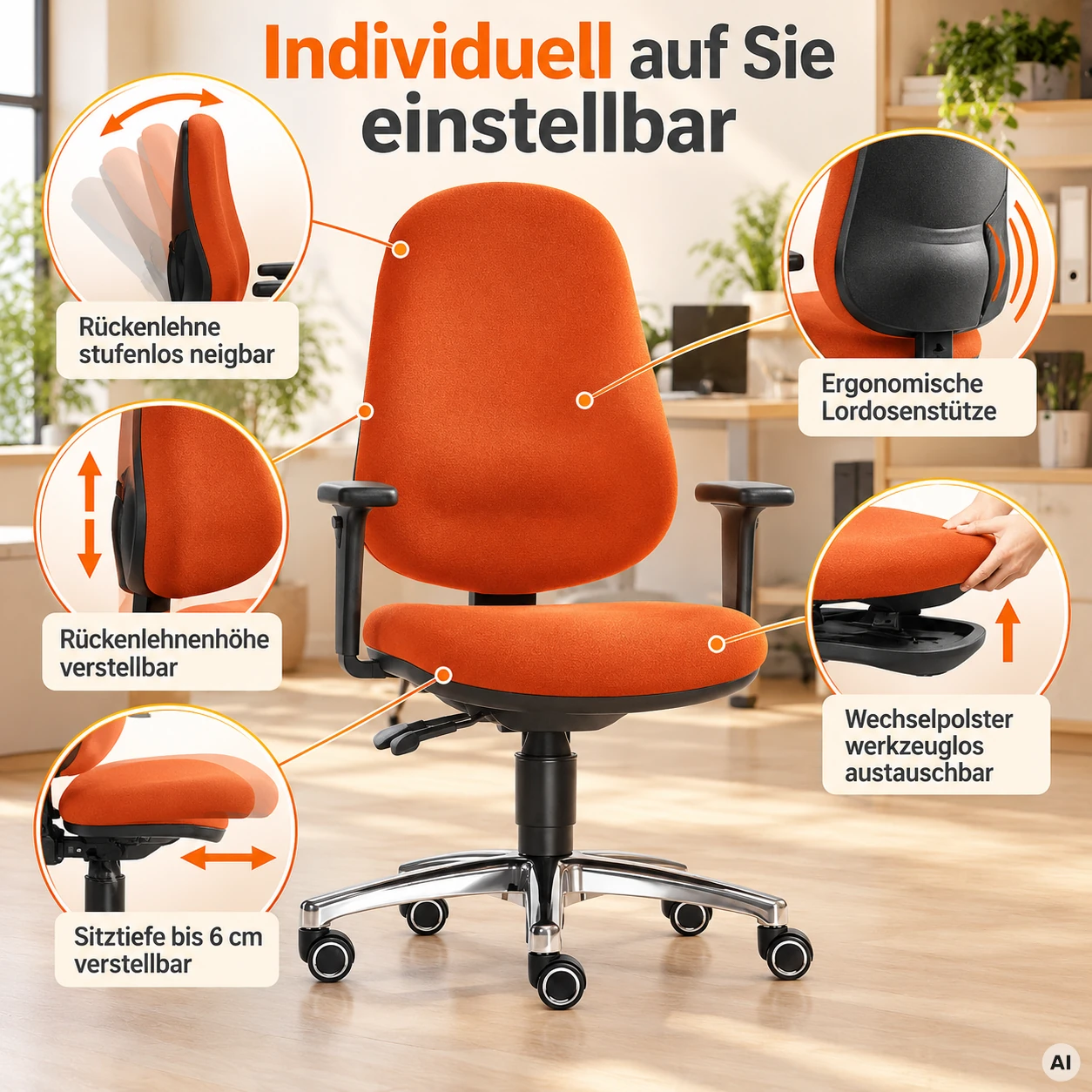 Business Taxus - Bürostuhl für den Arbeitsplatz